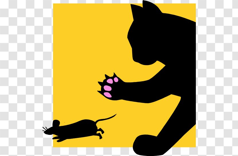 Cat Whiskers Behavior Mouse Animal - Black Transparent PNG