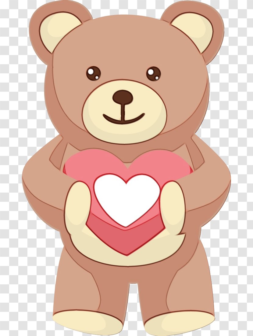 Teddy Bear - Pink - Stuffed Toy Cheek Transparent PNG