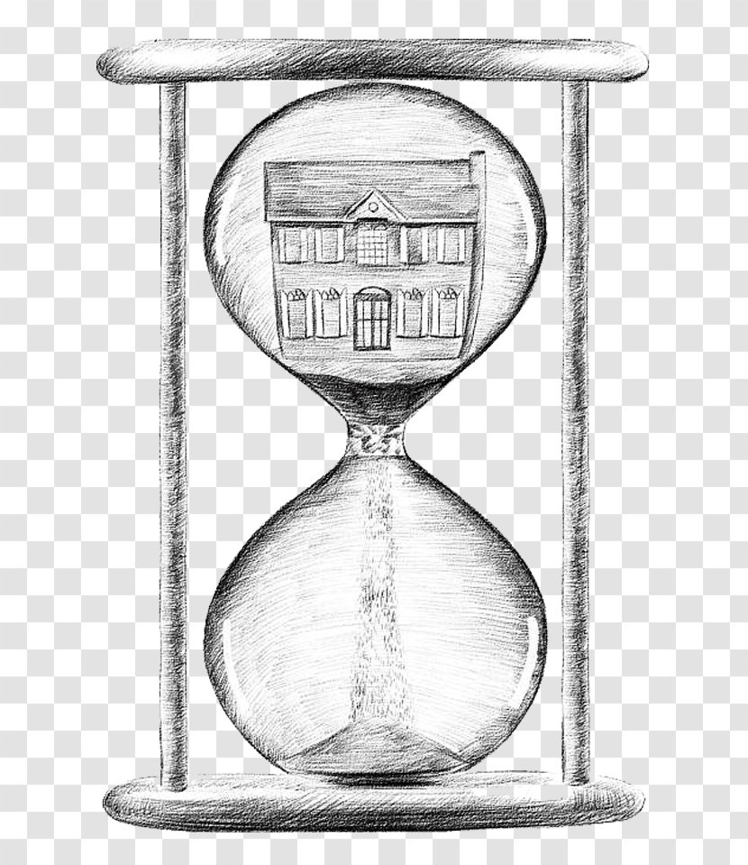 Hourglass Drawing - Sand - Picture Download Transparent PNG