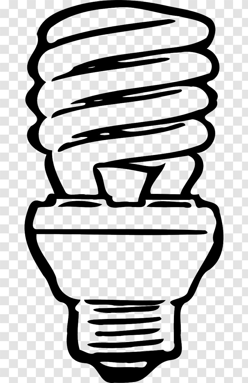 Incandescent Light Bulb Compact Fluorescent Lamp Clip Art - Led Transparent PNG
