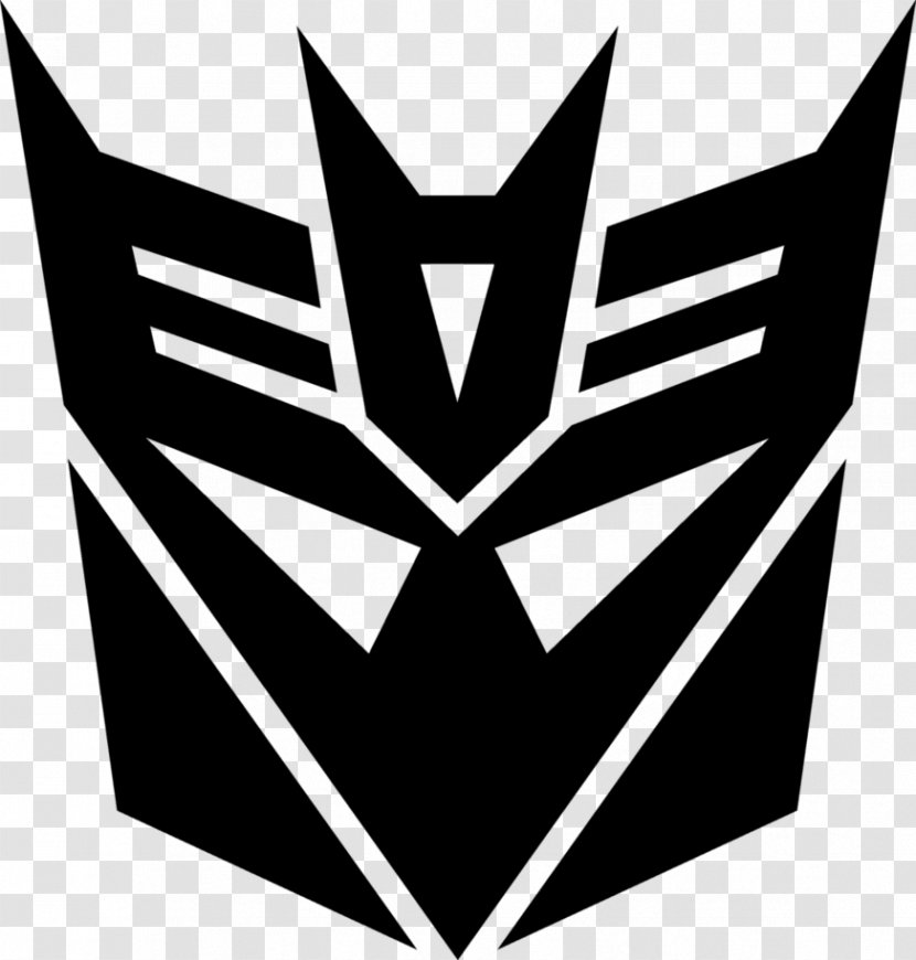 Transformers: The Game Optimus Prime Autobot Decepticon Logo - Monochrome - Decepticons Transparent PNG