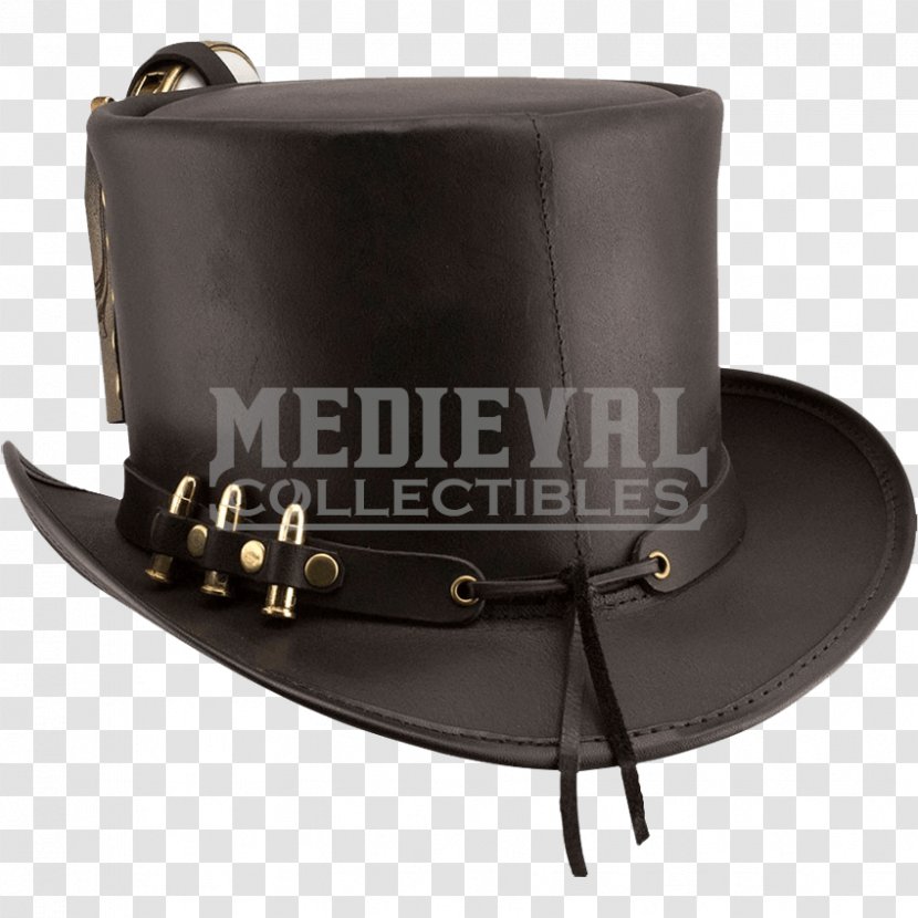 Top Hat Headgear Leather Steampunk - Derringer Transparent PNG