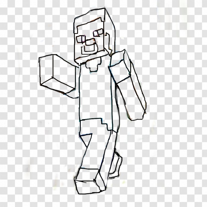 Coloring Book Xbox 360 Minecraft Sketch - Cartoon Transparent PNG