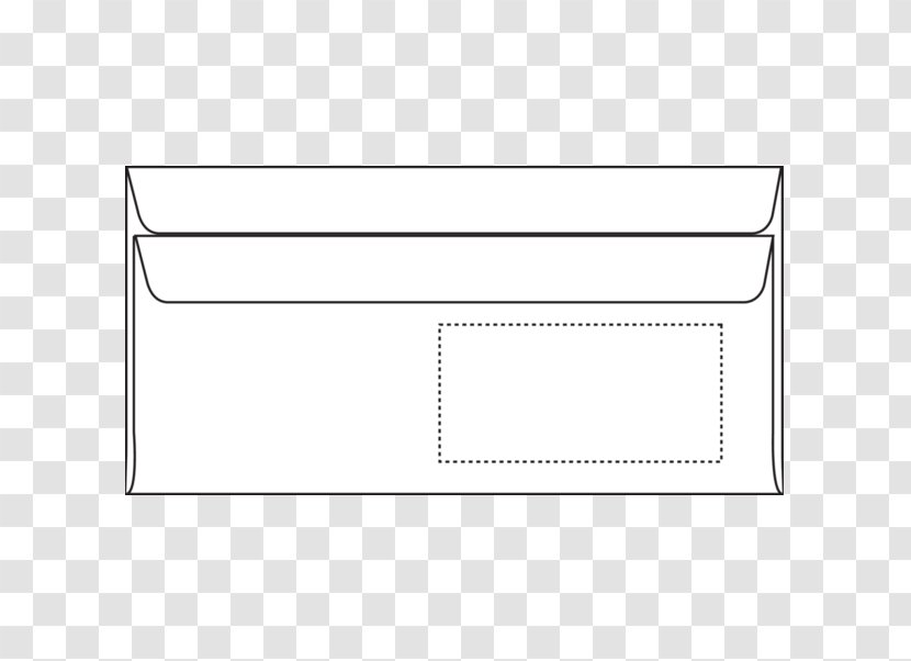 Paper DIN Lang Envelope Furniture - Line Art - Design Transparent PNG