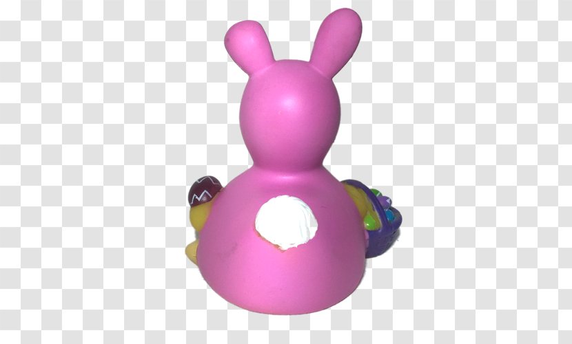 Easter Bunny Rabbit Rubber Duck - Natural - Baby Ears Soap Transparent PNG