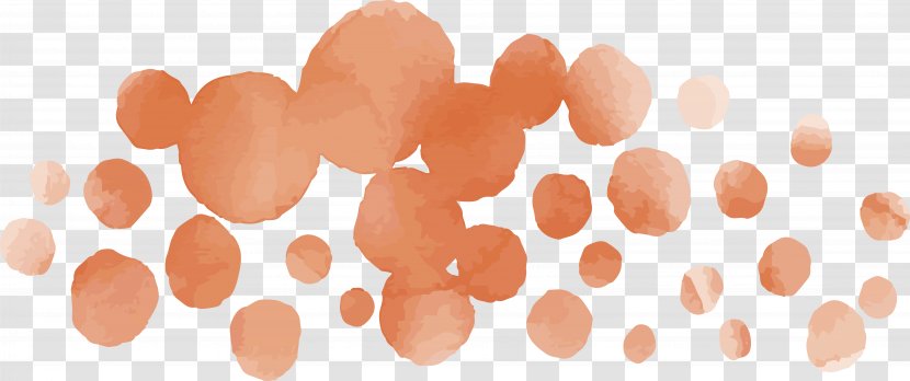 Watercolor Painting Ink Brush - Peach - Brown Wave Point Transparent PNG