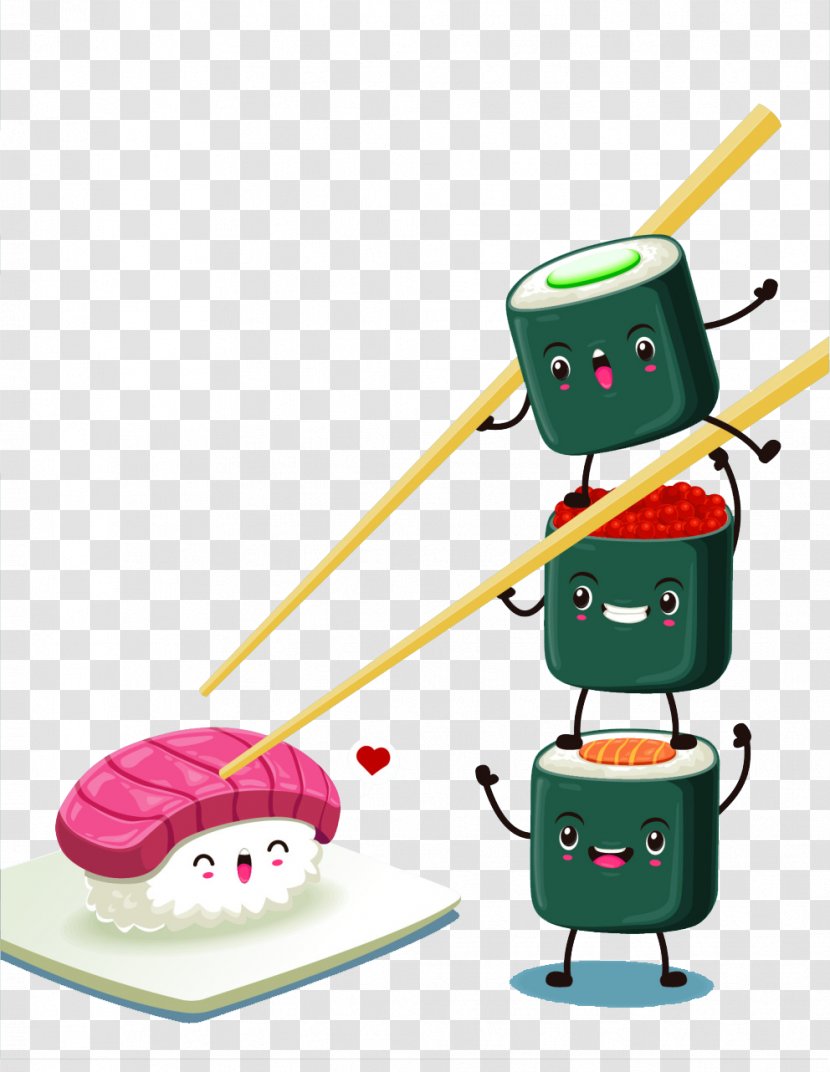 Sushi Japanese Cuisine Food - Who Together Transparent PNG