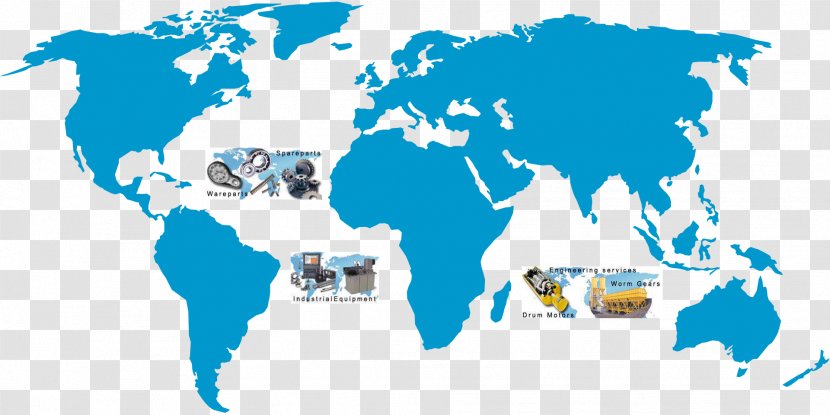 World Map The Factbook - Vector Transparent PNG