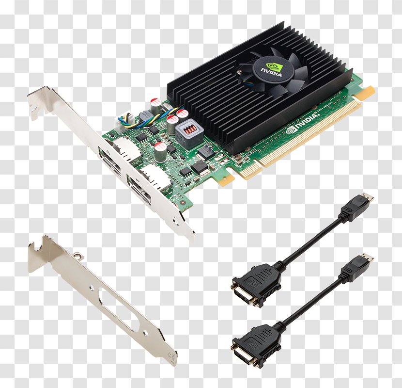 Graphics Cards & Video Adapters NVIDIA Quadro NVS 310 DisplayPort Digital Visual Interface PCI Express - Displayport - Nvidia Transparent PNG