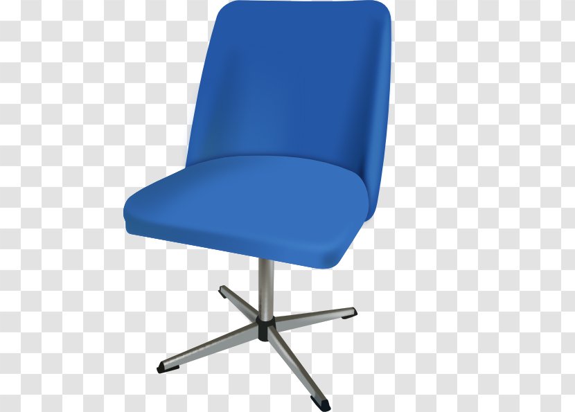 Table Office Chair Furniture Clip Art - Blue - Pictures Of Chairs Transparent PNG