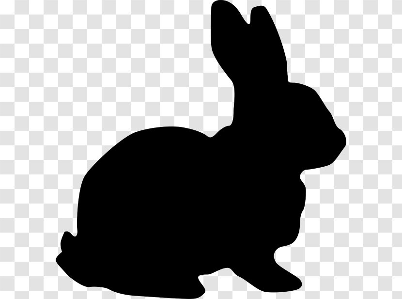 Easter Bunny Hare Bugs Rabbit Clip Art - Silhouette Transparent PNG
