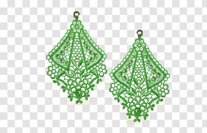 Earring Body Jewellery Christmas Ornament Emerald - Jewelry Making Transparent PNG