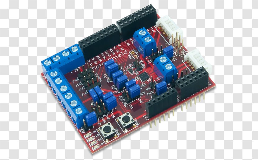 Microcontroller Electric Motor Electronic Component Electronics Controller - Circuit - Stepper Transparent PNG