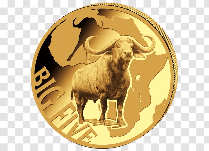 Big Five Game Lion Coin Gold Ounce - Cattle Like Mammal Transparent PNG