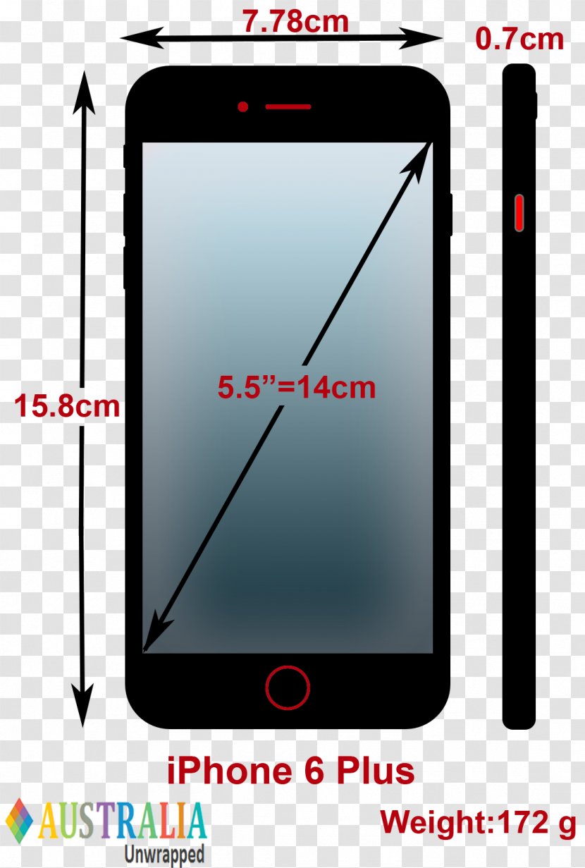 Smartphone IPhone 6 Plus X 6s - Multimedia Transparent PNG