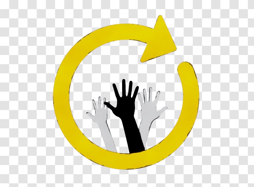 Yellow Logo Hand Gesture Finger - Smile Symbol Transparent PNG