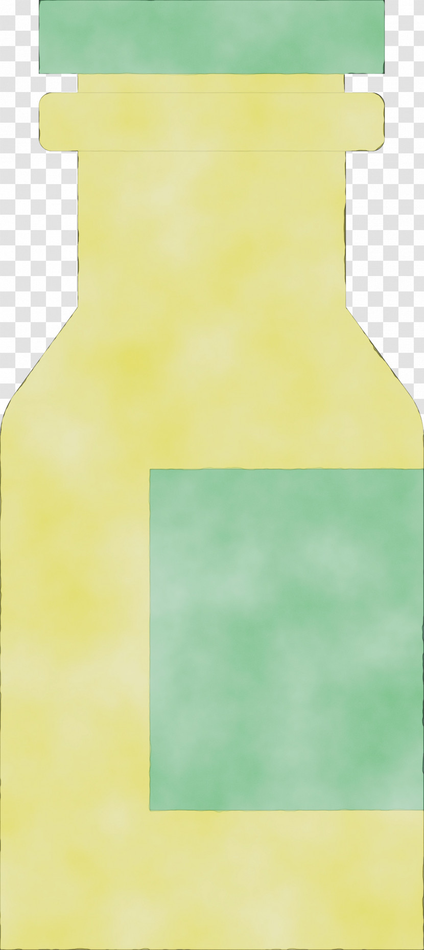 Glass Bottle Yellow Rectangle Glass Bottle Transparent PNG