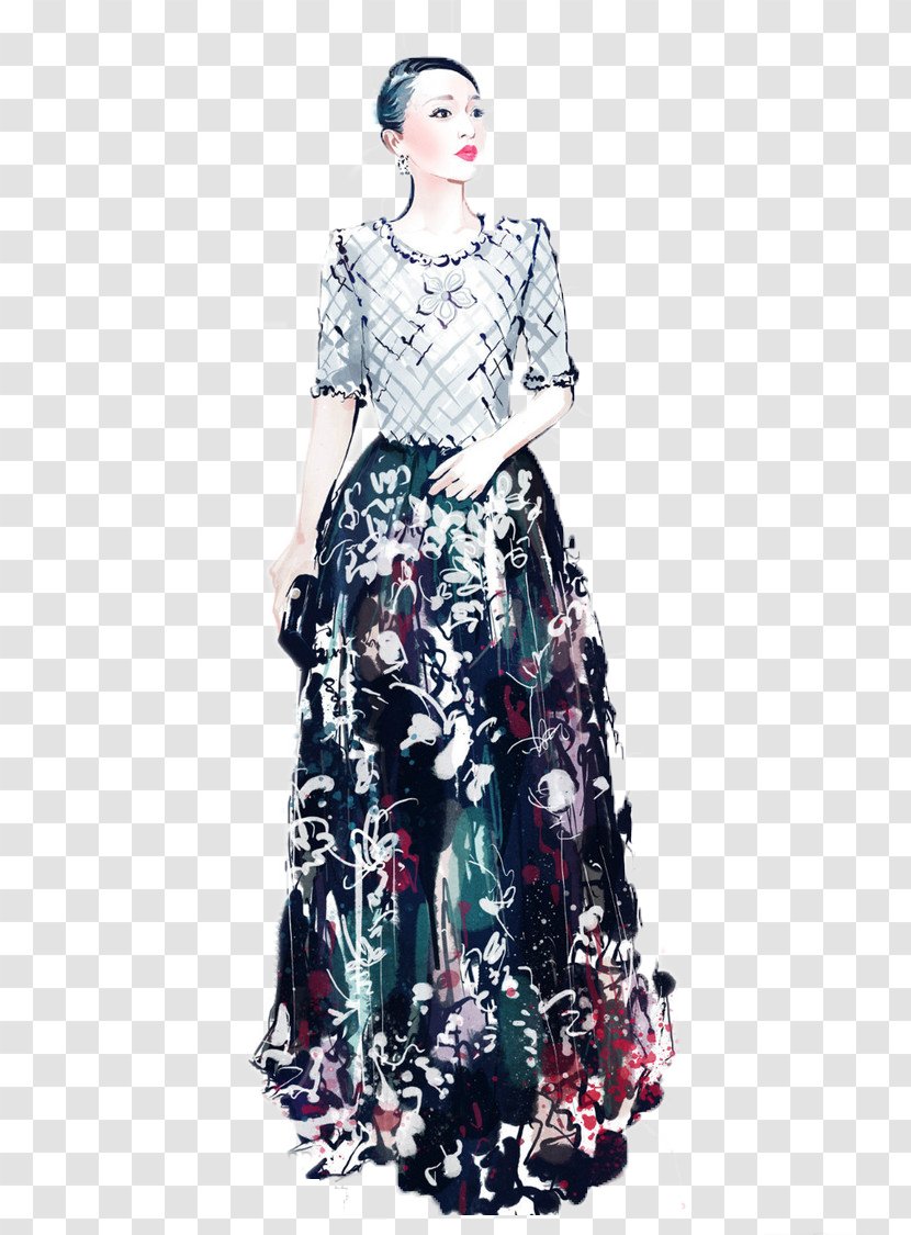 Chanel Fashion - Day Dress - Starred In The Red Carpet Transparent PNG