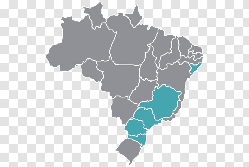 Brazil Map Physische Karte - World Transparent PNG