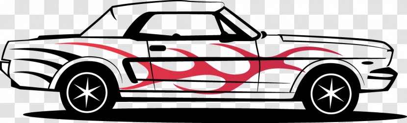 Ford Mustang Car Art - Brand - Vector Transparent PNG