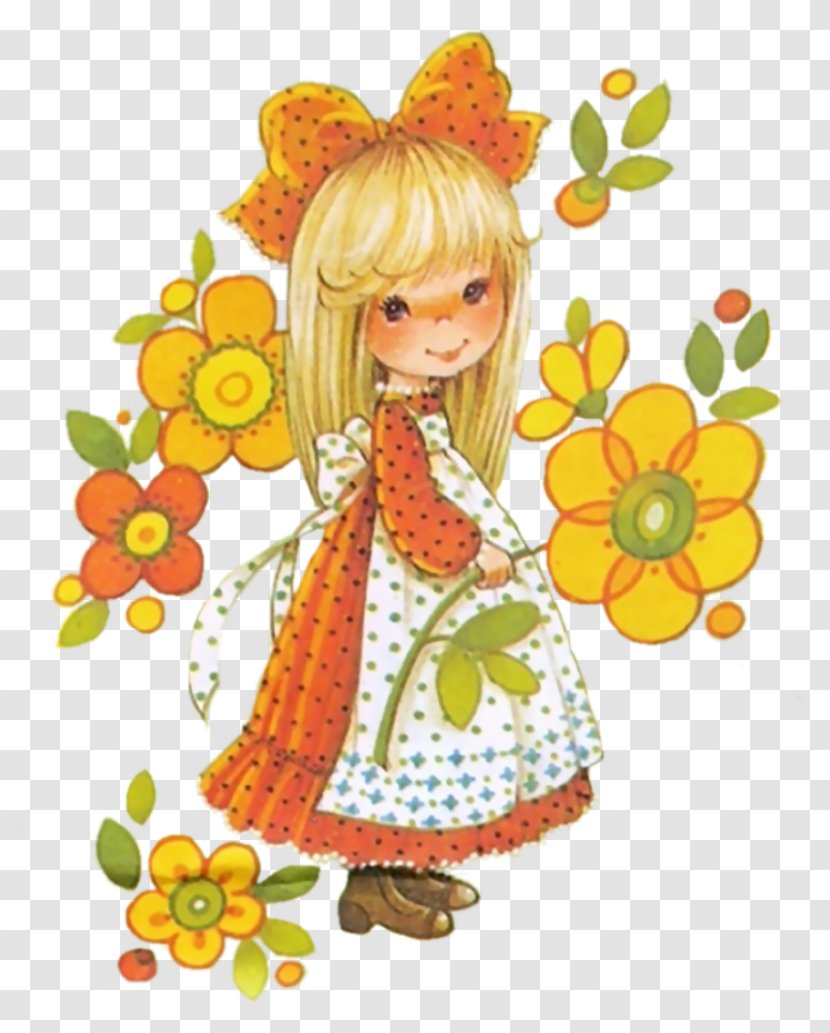 Floral Design Art Fairy Doll Pattern - Sunflower M Transparent PNG