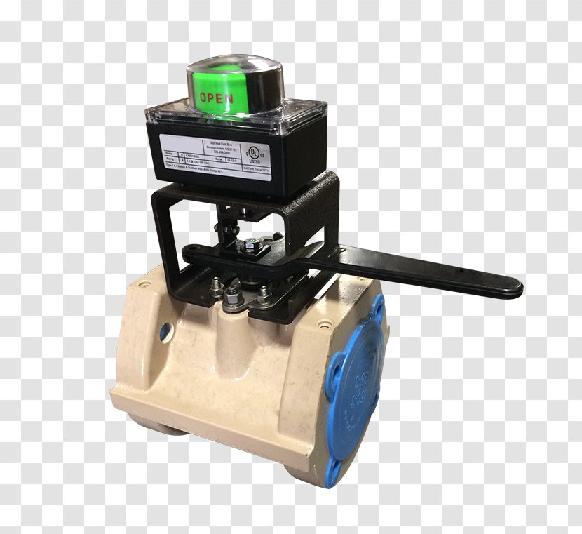 Ball Valve Plastic Limit Switch Air-operated Transparent PNG