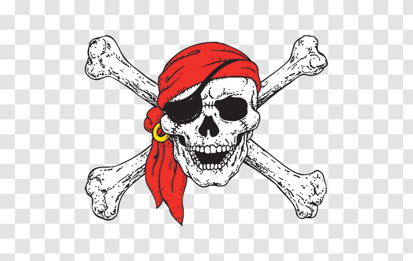 Jolly Roger Skull And Crossbones Pirate Human Symbolism - Abziehtattoo Transparent PNG