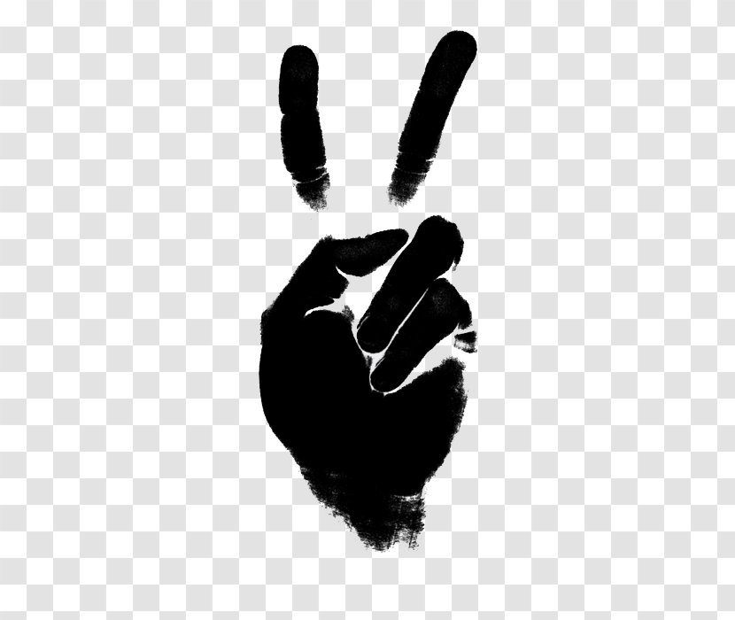 Black And White Peace Art Photography - Good Smell Transparent PNG