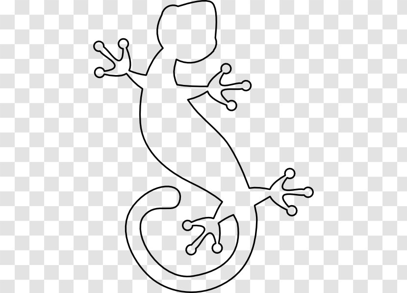 Lizard Gecko Drawing Blue-tongued Skink Clip Art - Silhouette Transparent PNG