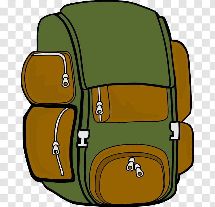 Clip Art Backpacking Hiking Image - Backpack Transparent PNG