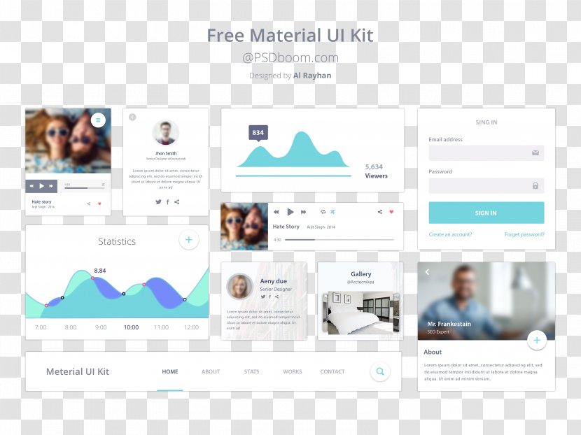 Material Design User Interface Android Web - Brand - Google UI Elements Of The Site Transparent PNG