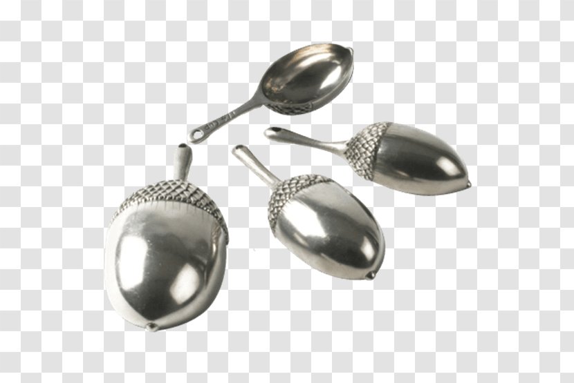 Earring Silver Measuring Cup Spoon - Vagabond House Transparent PNG