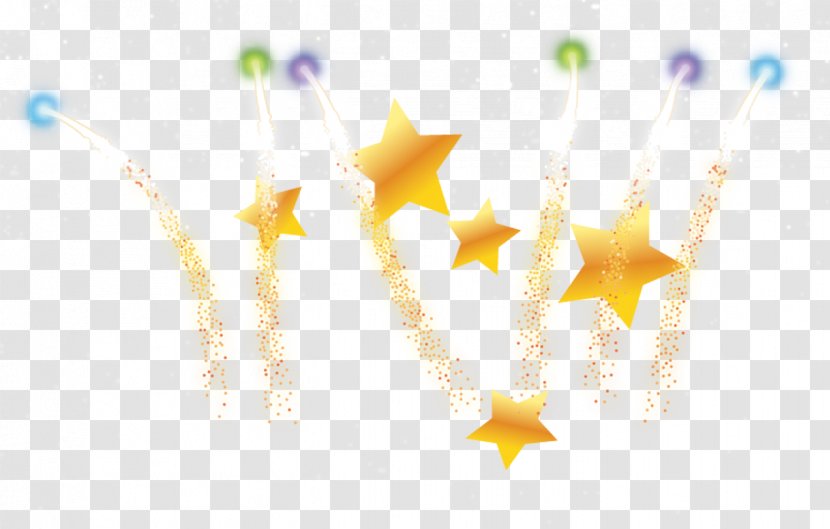 Wallpaper - Computer - Golden Yellow Star Beam Transparent PNG