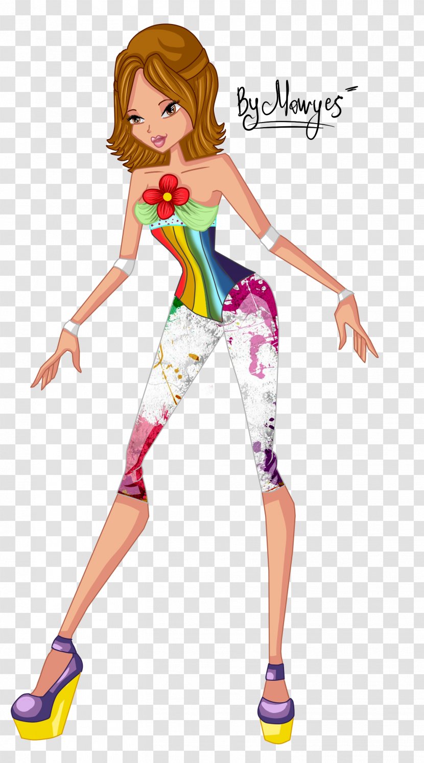 Shoe Cartoon Character Barbie - Watercolor Transparent PNG
