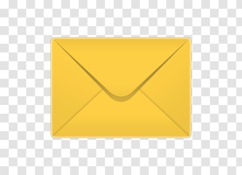 Rectangle Square Yellow - Envelope Mail Transparent PNG