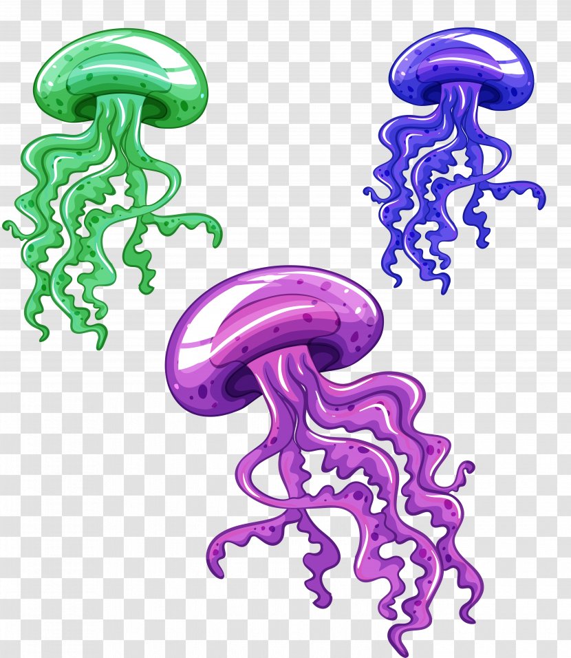 Jellyfish Royalty-free Clip Art - Aquatic Animal Transparent PNG