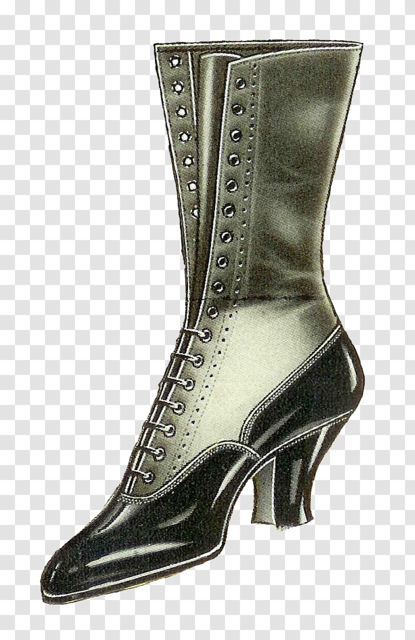 Slipper Shoe Vintage Clothing Boot Clip Art - Footwear - Victorian Cliparts Transparent PNG