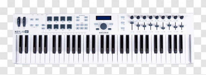 MIDI Keyboard Controllers Arturia Sound Synthesizers - Pedal - Keylab 49 Transparent PNG