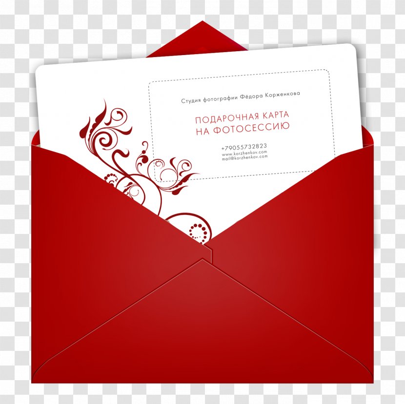 Gift Card Envelope Photo Shoot - Png Transparent PNG
