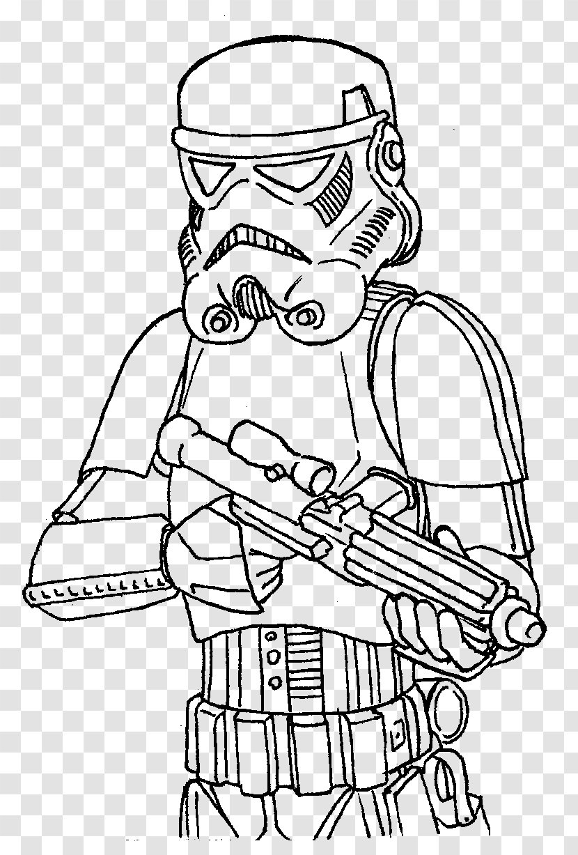 Stormtrooper Coloring Book Darth Maul Rey First Order - Human Behavior Transparent PNG