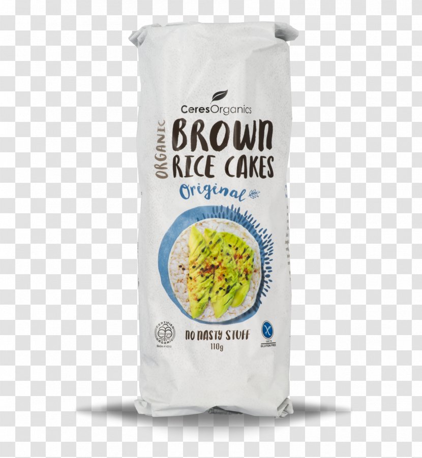 Rice Cake Organic Food Brown - Certification Transparent PNG