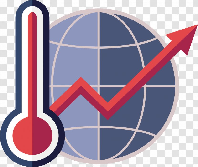 Euclidean Vector Arrow Computer File - Temperature - Global Warming Thermometer Transparent PNG