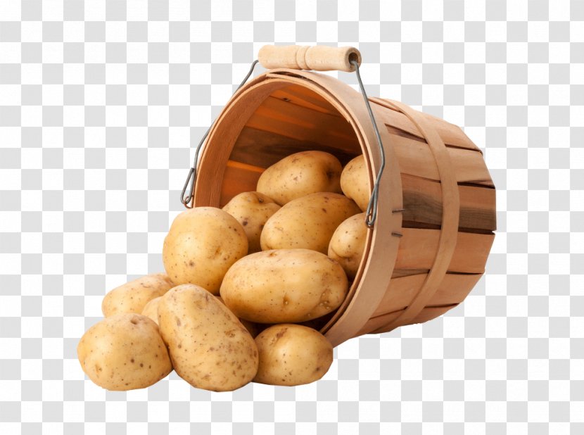 Yukon Gold Potato French Fries Cooking Food In A Basket - Bucket Of Potatoes Transparent PNG