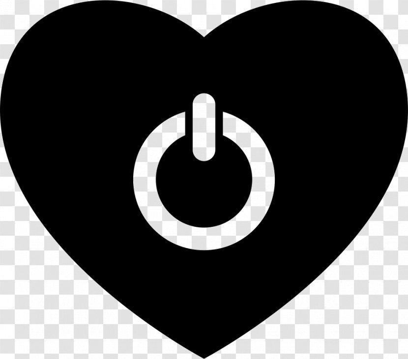 Heart Symbol - Black And White Transparent PNG