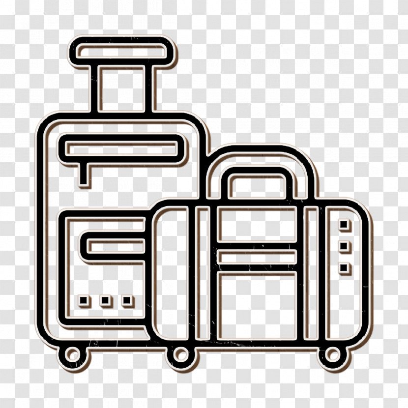 Travel Icon Luggage Icon Hotel Services Icon Transparent PNG