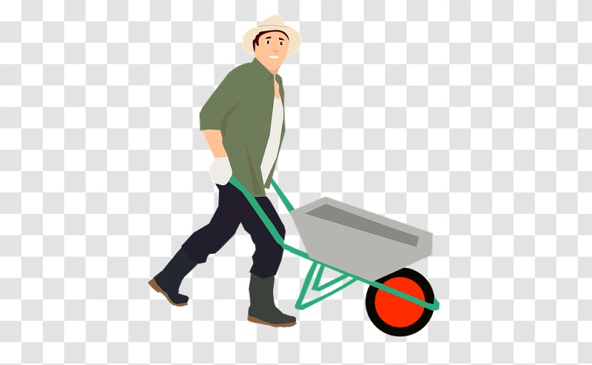 Farmer Agriculture Wheelbarrow - Human Behavior - Huerto Transparent PNG