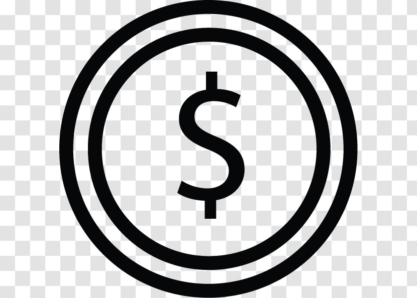 Vector Graphics Dollar Sign United States Banknote - Blackandwhite Transparent PNG