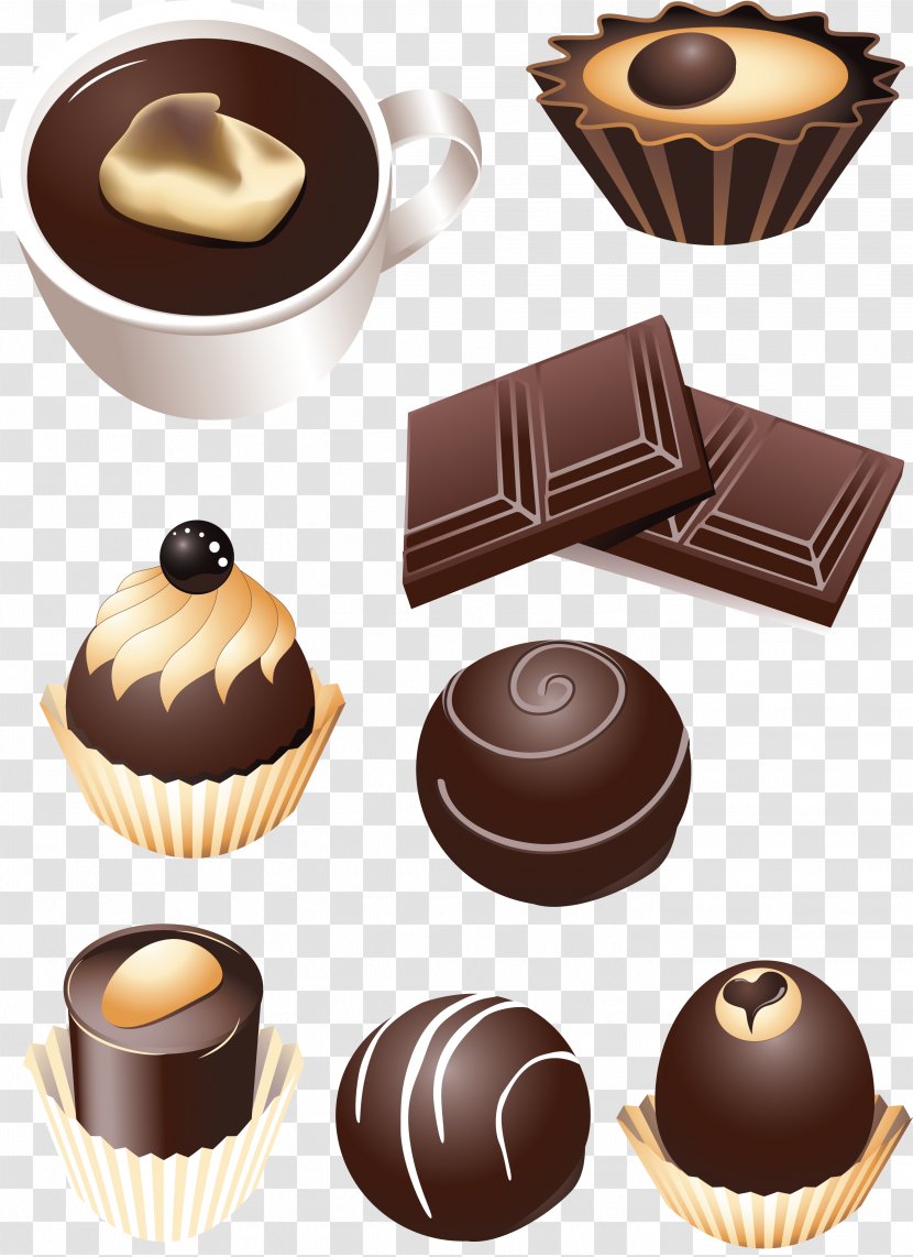 Chocolate Truffle Bar Pudding Hot Milk - Biscuit Transparent PNG
