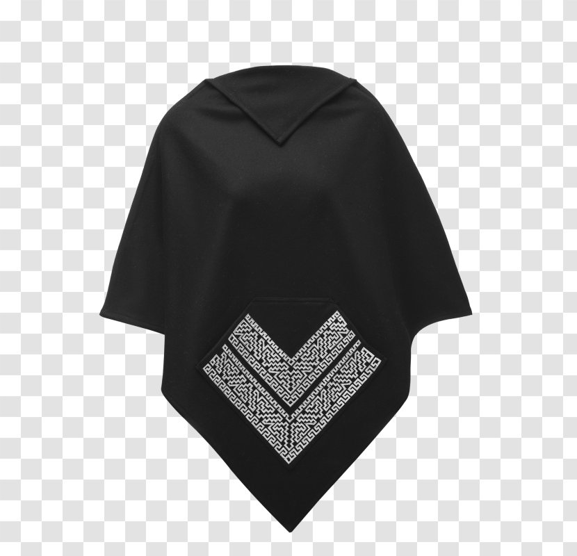 Outerwear Neck Black M - Sleeve - Mexican Poncho Transparent PNG