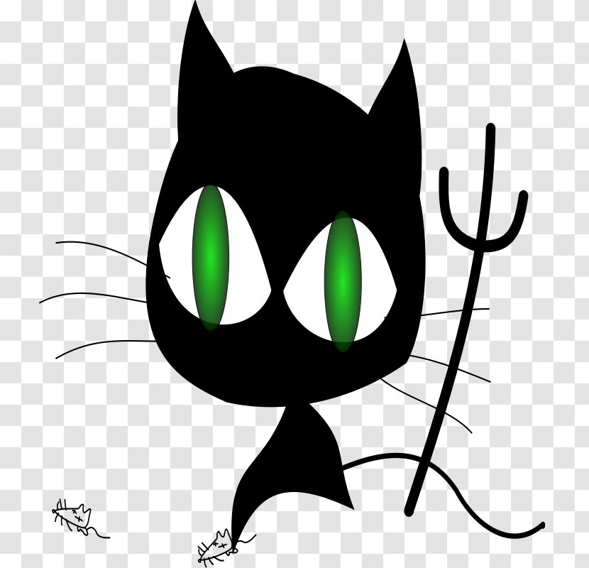 Black Cat Wicked Clip Art - Silhouette - Rock And Roll Clipart Transparent PNG